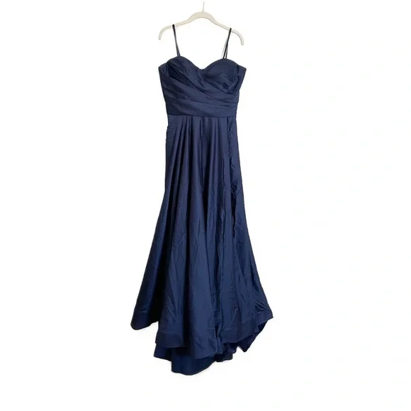 La Femme 28608 Strapless Gown Navy Blue Size 12 NWT - Picture 4 of 5